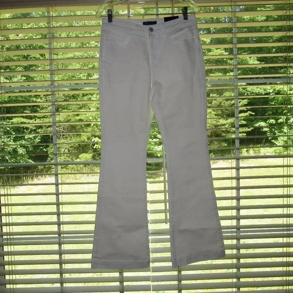 NWT BANANA REPUBLIC Wide Leg White Jeans Size 6P